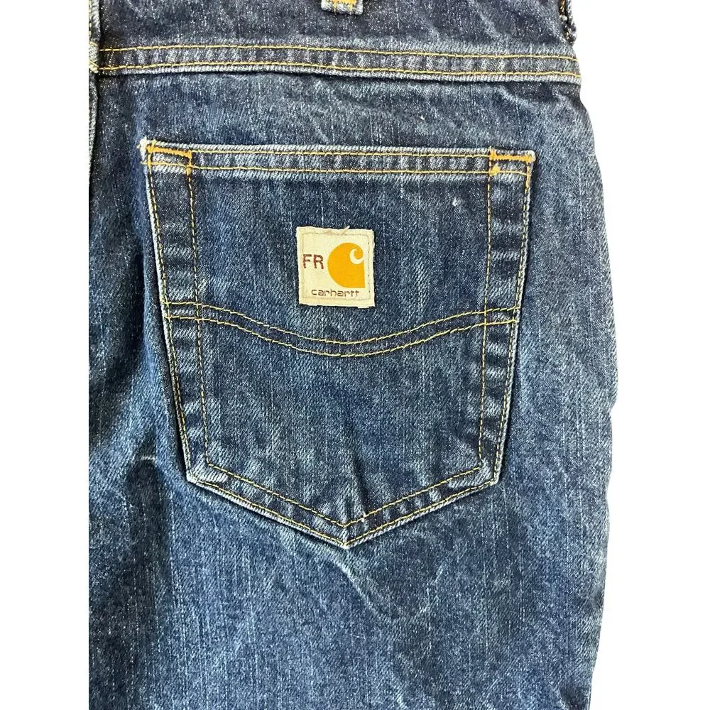 Carhartt FR Men’s Jeans 30x32 Blue Denim Flame Resistant 280-83 Work Pants